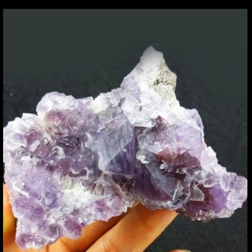 Purple Fluorite Arc Specimen Medium Ladders and Windows Crystal Gem Mineral - Picture 10 of 10